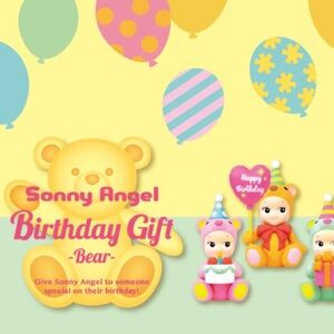 AUTHENTIC SONNY ANGEL BIRTHDAY GIFT BEAR - HEART HUG